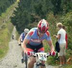 4 Hübel Tour 2009 - Gerald beim letzten Anstieg zum Fichtelberg